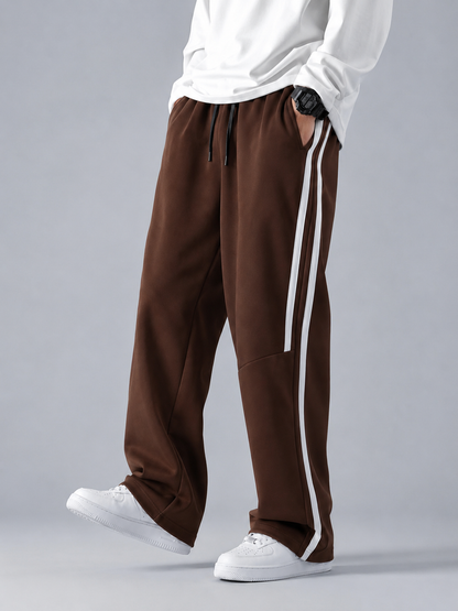 Side Stripe Baggy Trousers – Cotton Terry | AATISHWEAR