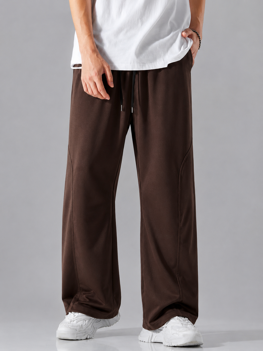 Arc Panel Baggy Trousers – Premium Micron Fabric | AATISHWEAR