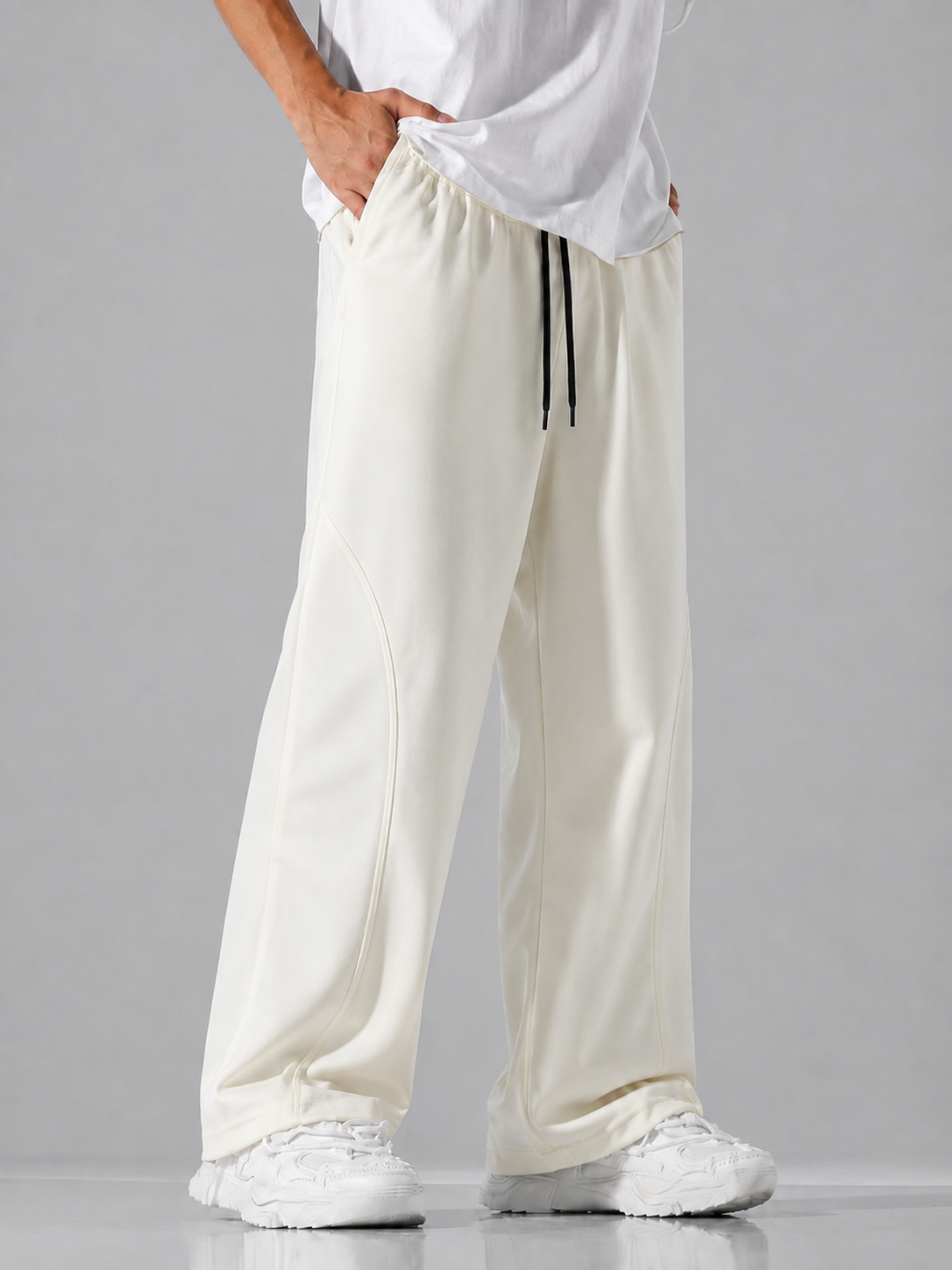 Arc Panel Baggy Trousers – Premium Micron Fabric | AATISHWEAR