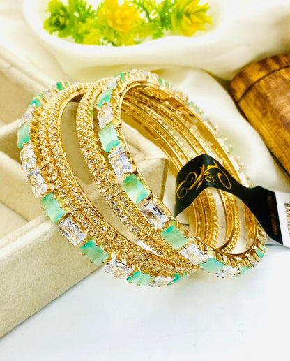 Gold Plated Full Zircon Choriyan Set for Women