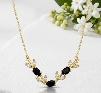 Tulip Necklace – Elegant Gemstone Pendant for Girls & Women | Comes in Beautiful Gift Box