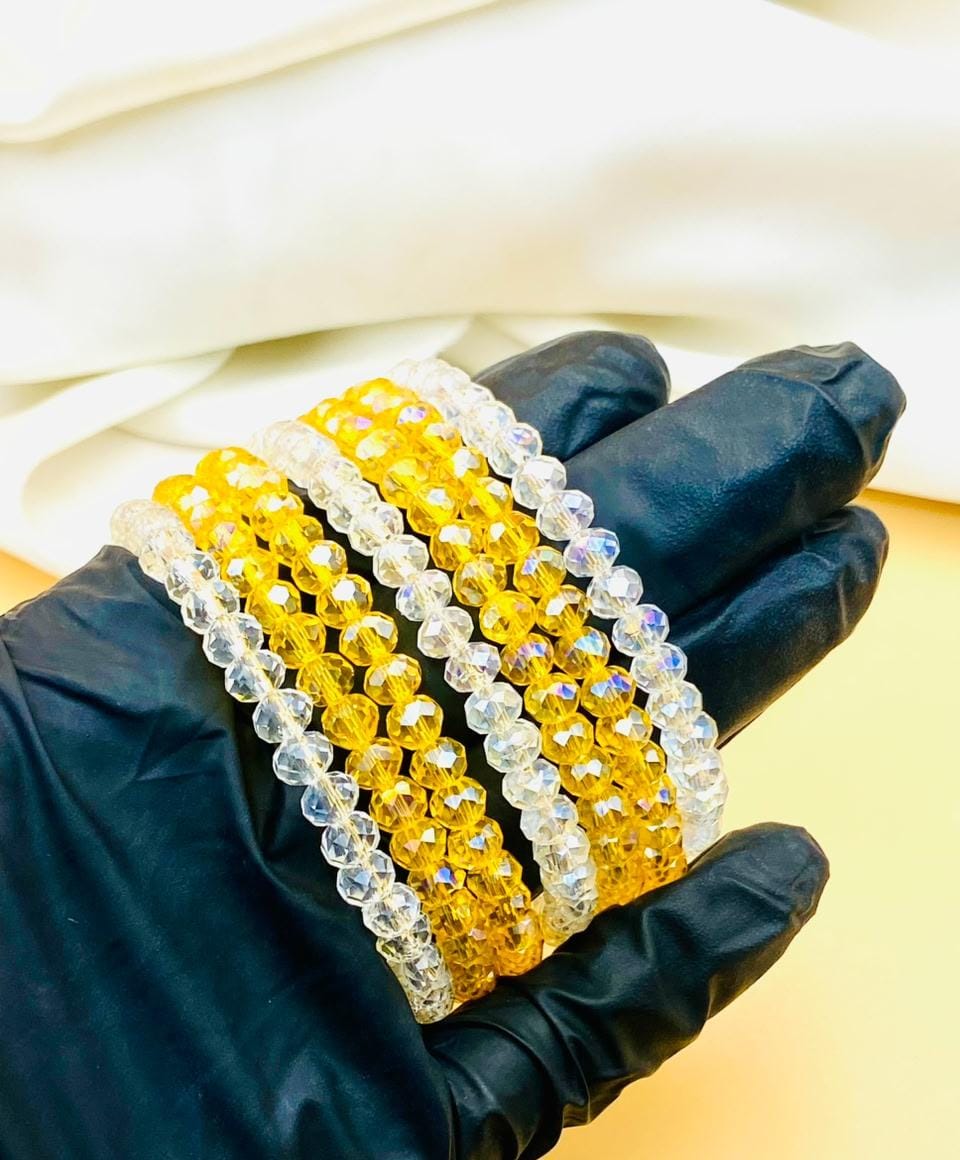 Luxury 7-Piece Crystal Bracelet Set for Women