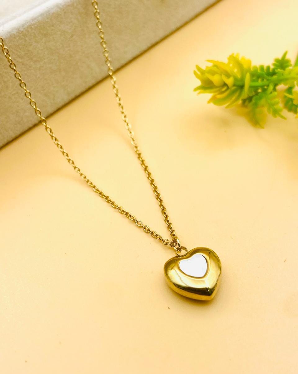 Heart Style Stainless Steel Pendant Necklace for Women