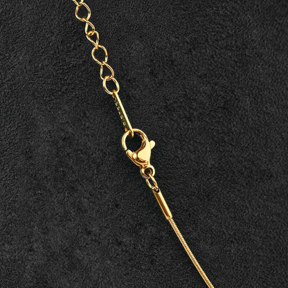 Open Heart Stainless Steel Pendant Necklace for Women