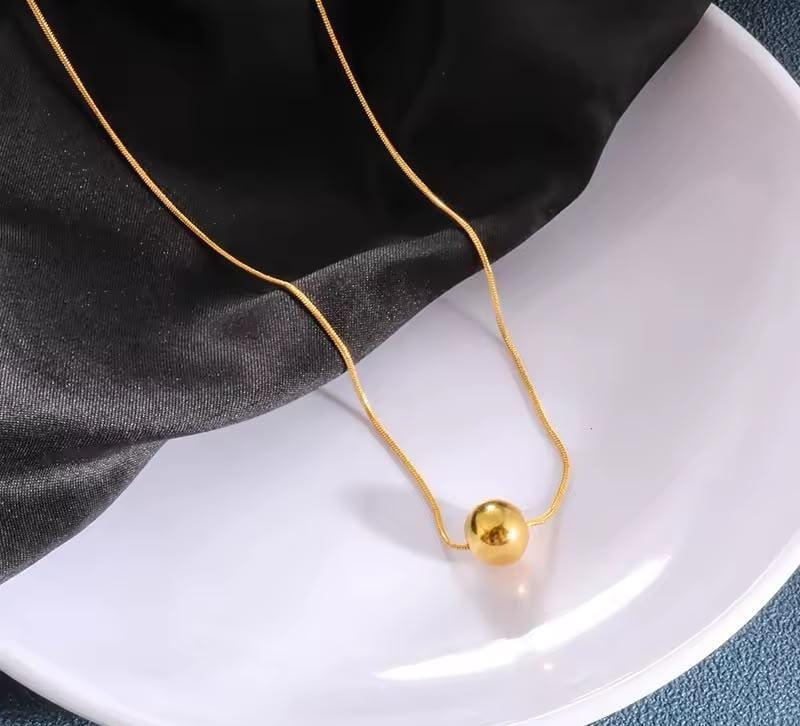 Ball Style Stainless Steel Pendant Necklace for Women