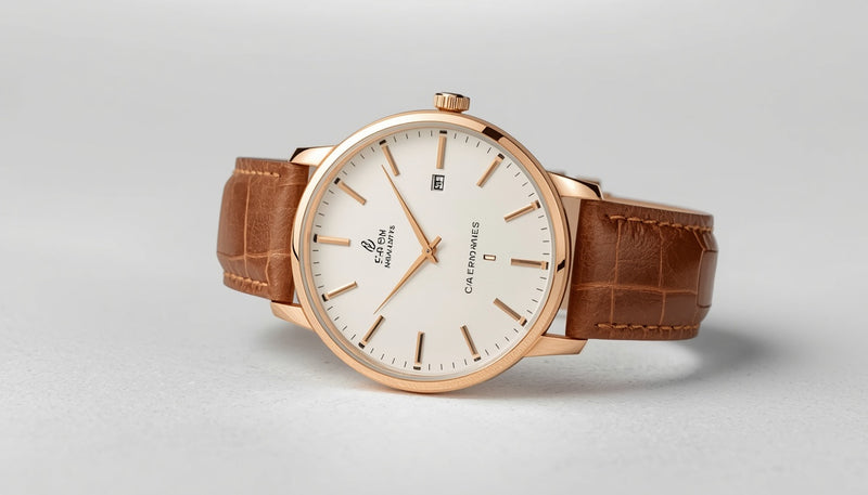 Brown Leather Classic Men's Watch
